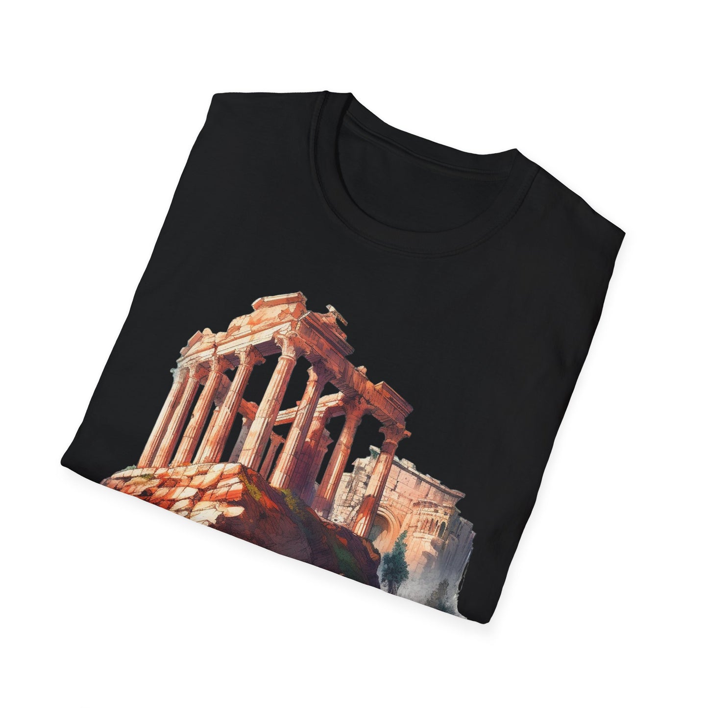 Ancient Bldg 4 - Unisex Softstyle T-Shirt