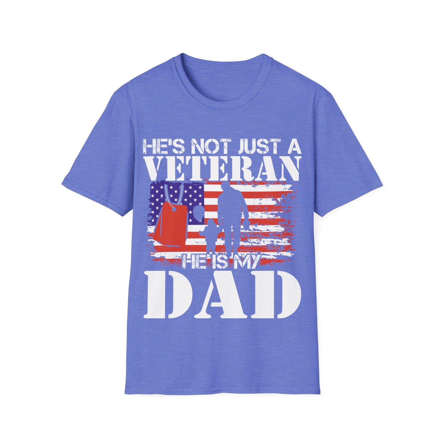 Not Just A Veteran - Dad - Unisex Softstyle T-Shirt