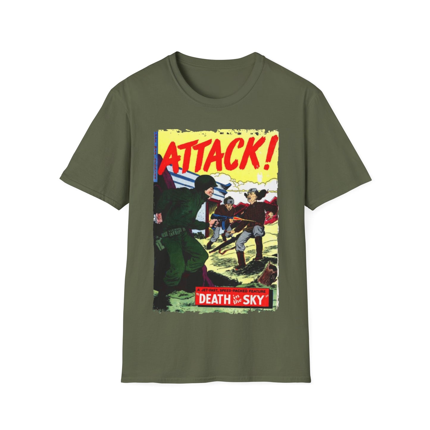 Attack! No. 7 - Unisex Softstyle T-Shirt - Pacific Sky Games