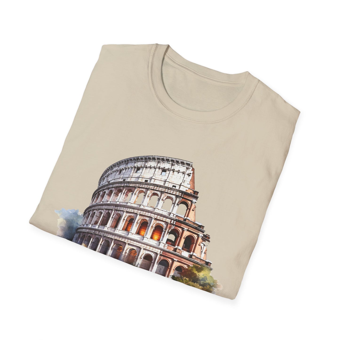 Ancient Bldg 1 - Unisex Softstyle T-Shirt