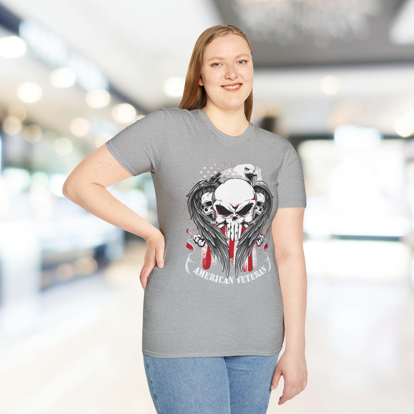 American Veteran - Unisex Softstyle T-Shirt