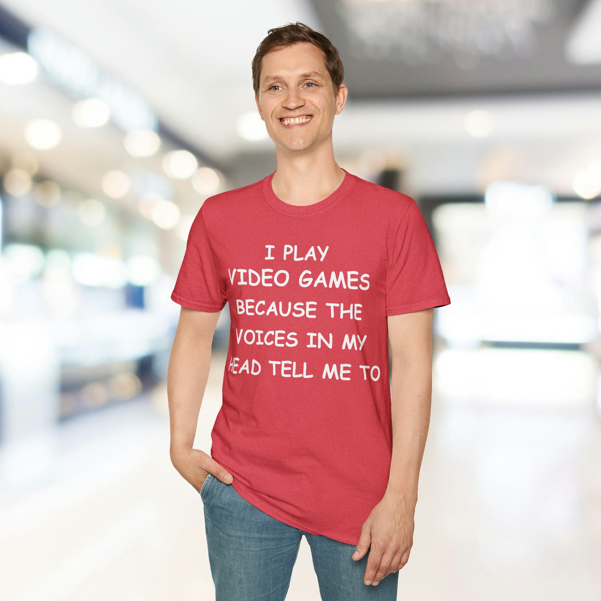 I Play Video Games - White - Unisex Softstyle T-Shirt - Pacific Sky Games