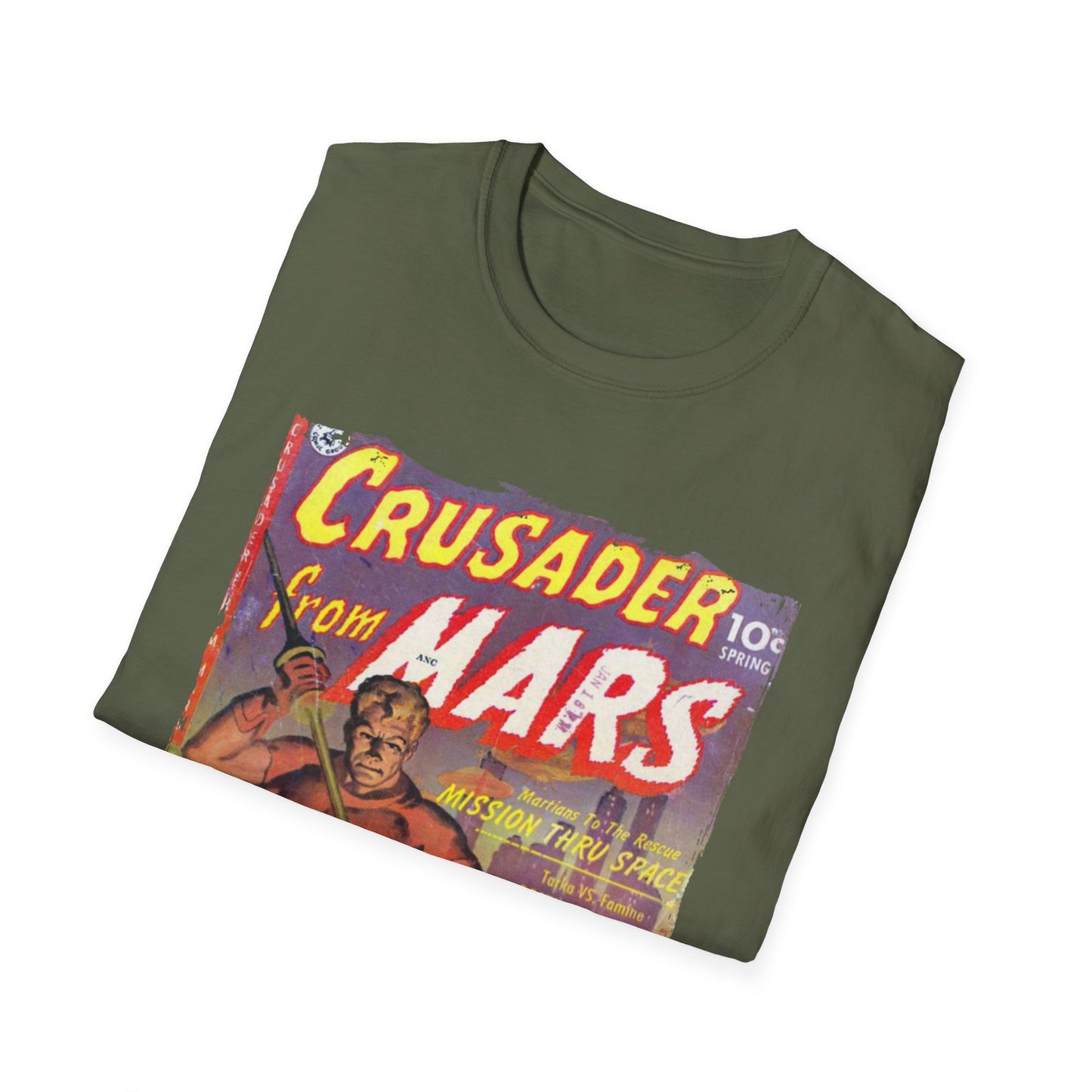 Crusader from Mars 1 - Unisex Softstyle T-Shirt - Pacific Sky Games