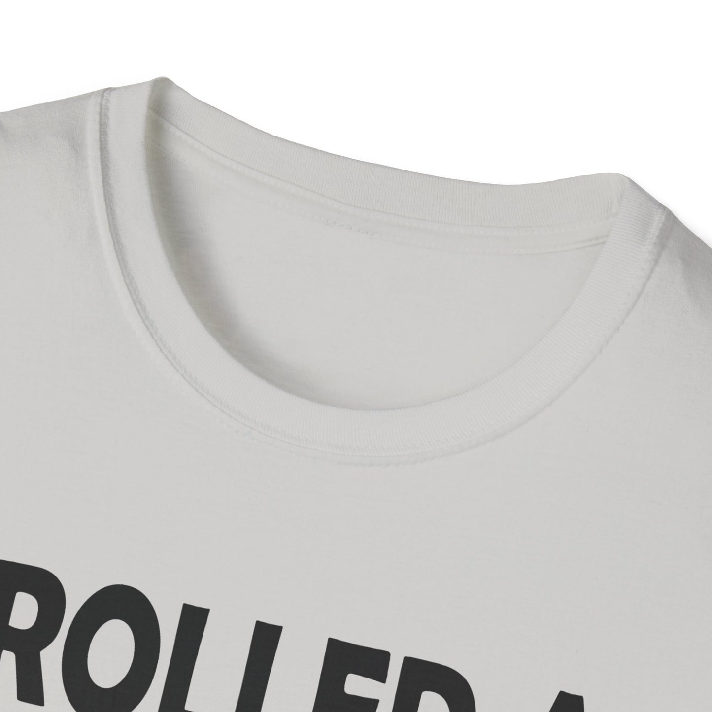 Rolled a 1 for adulting - Black - Unisex Softstyle T-Shirt