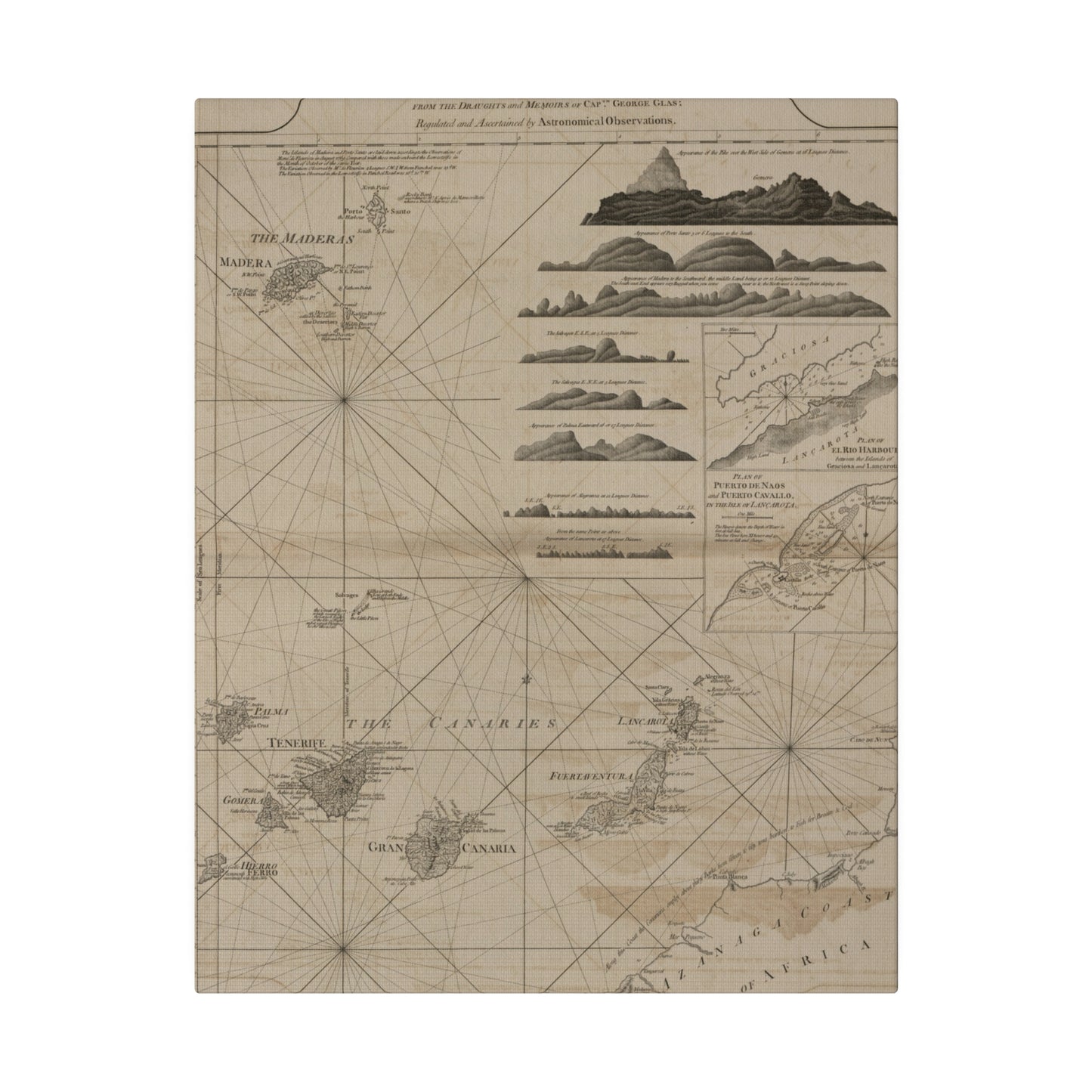 Chart of the Maderas and Canary Islands