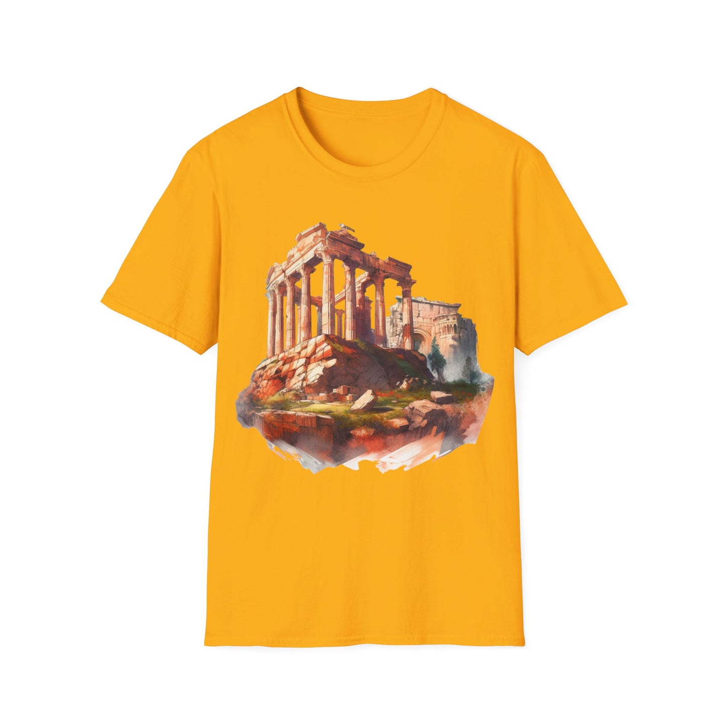 Ancient Bldg 4 - Unisex Softstyle T-Shirt