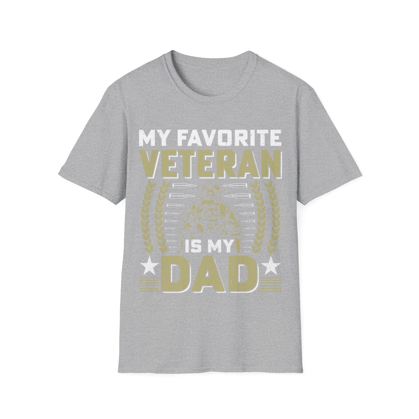 Favorite Veteran - Dad - Unisex Softstyle T-Shirt