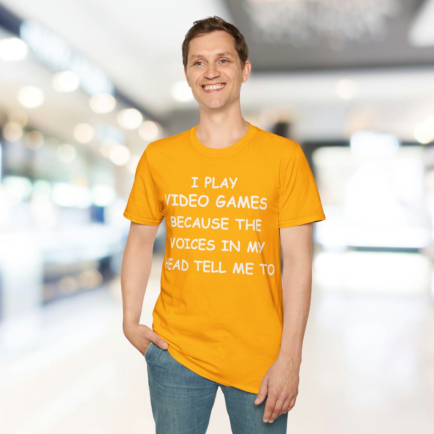 I Play Video Games - White - Unisex Softstyle T-Shirt - Pacific Sky Games