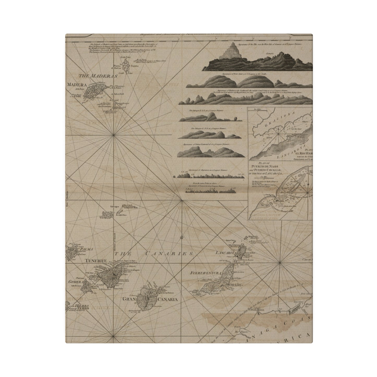 Chart of the Maderas and Canary Islands