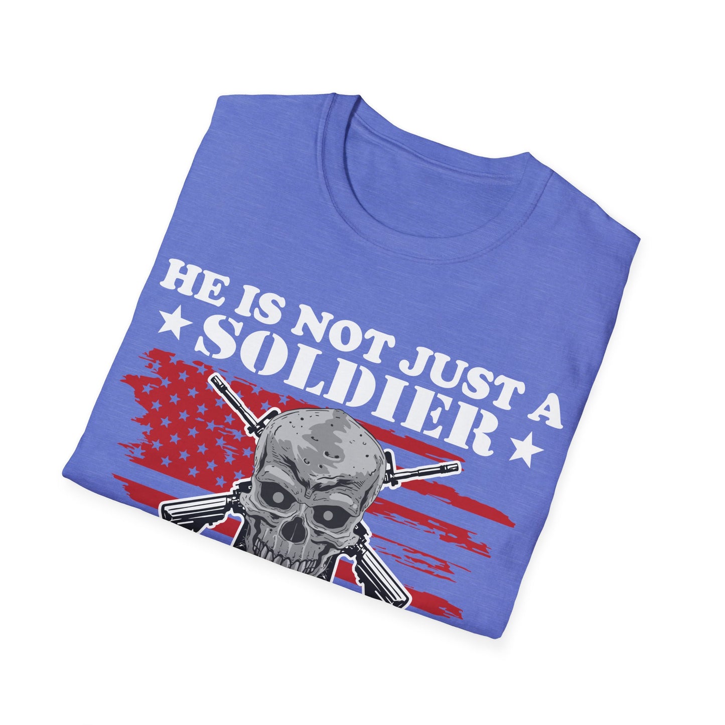 Not Just Soldier - Grandson - Unisex Softstyle T-Shirt