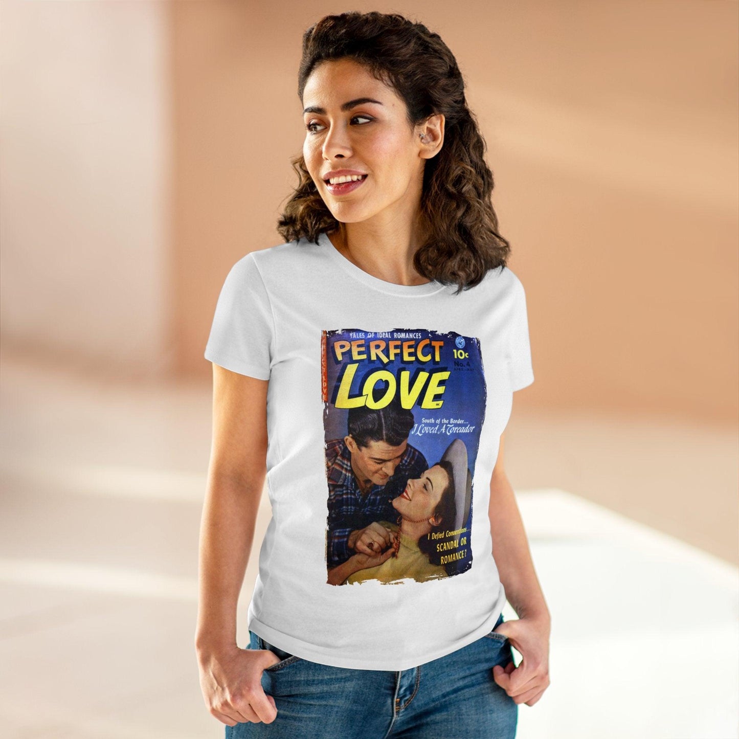 Perfect Love Apr 1952 - Women's Midweight Cotton Tee - Pacific Sky Games