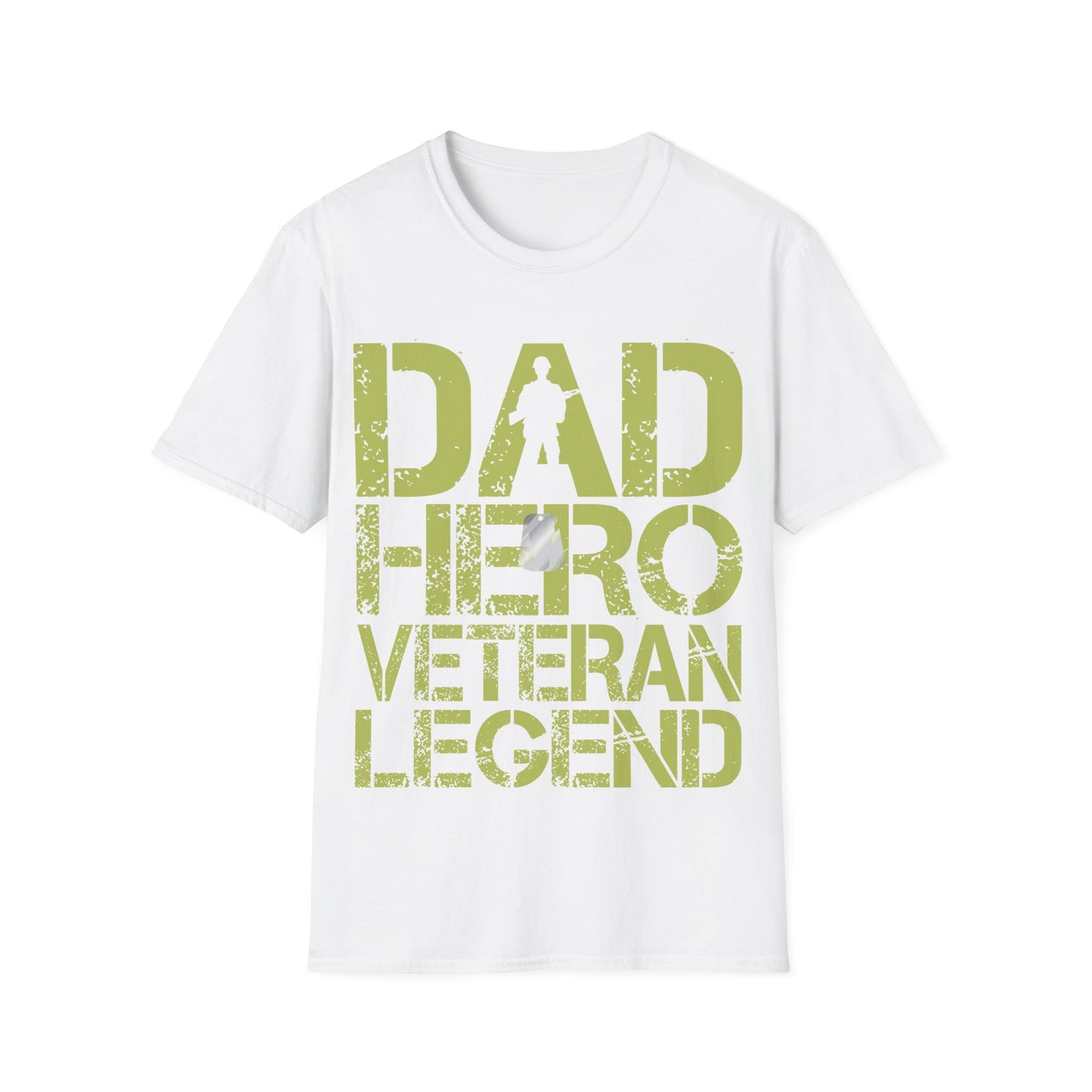 Dad Hero Veteran Legend - Unisex Softstyle T-Shirt