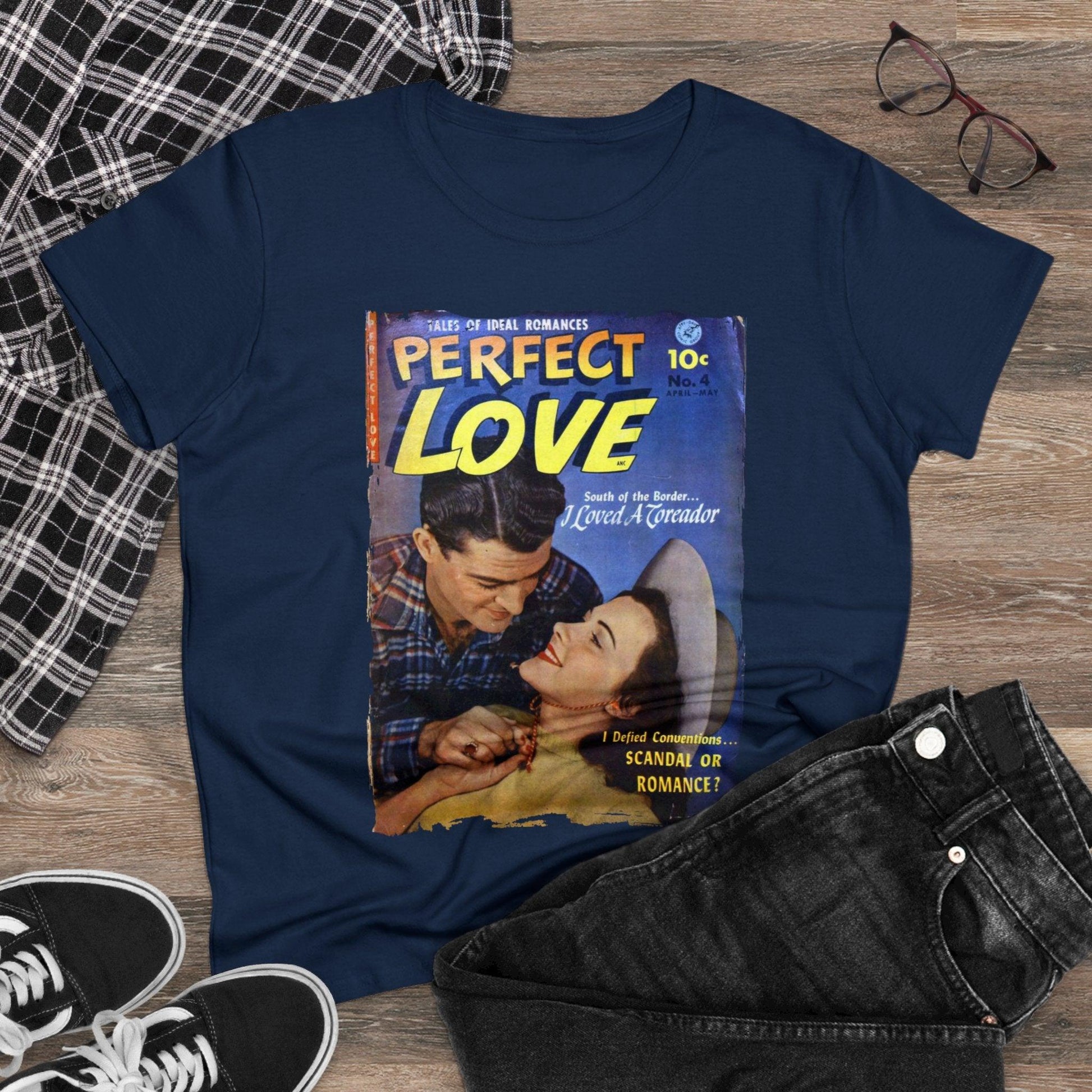 Perfect Love Apr 1952 - Women's Midweight Cotton Tee - Pacific Sky Games