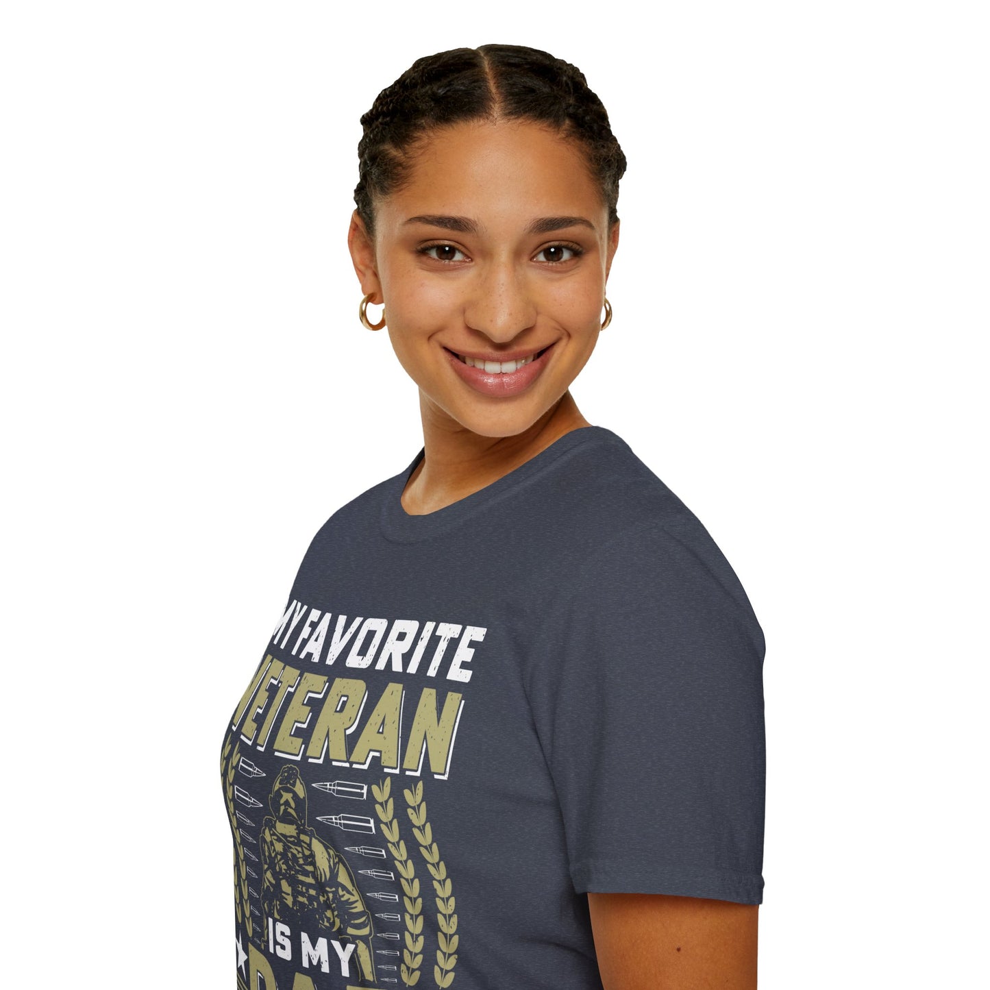 Favorite Veteran - Dad - Unisex Softstyle T-Shirt