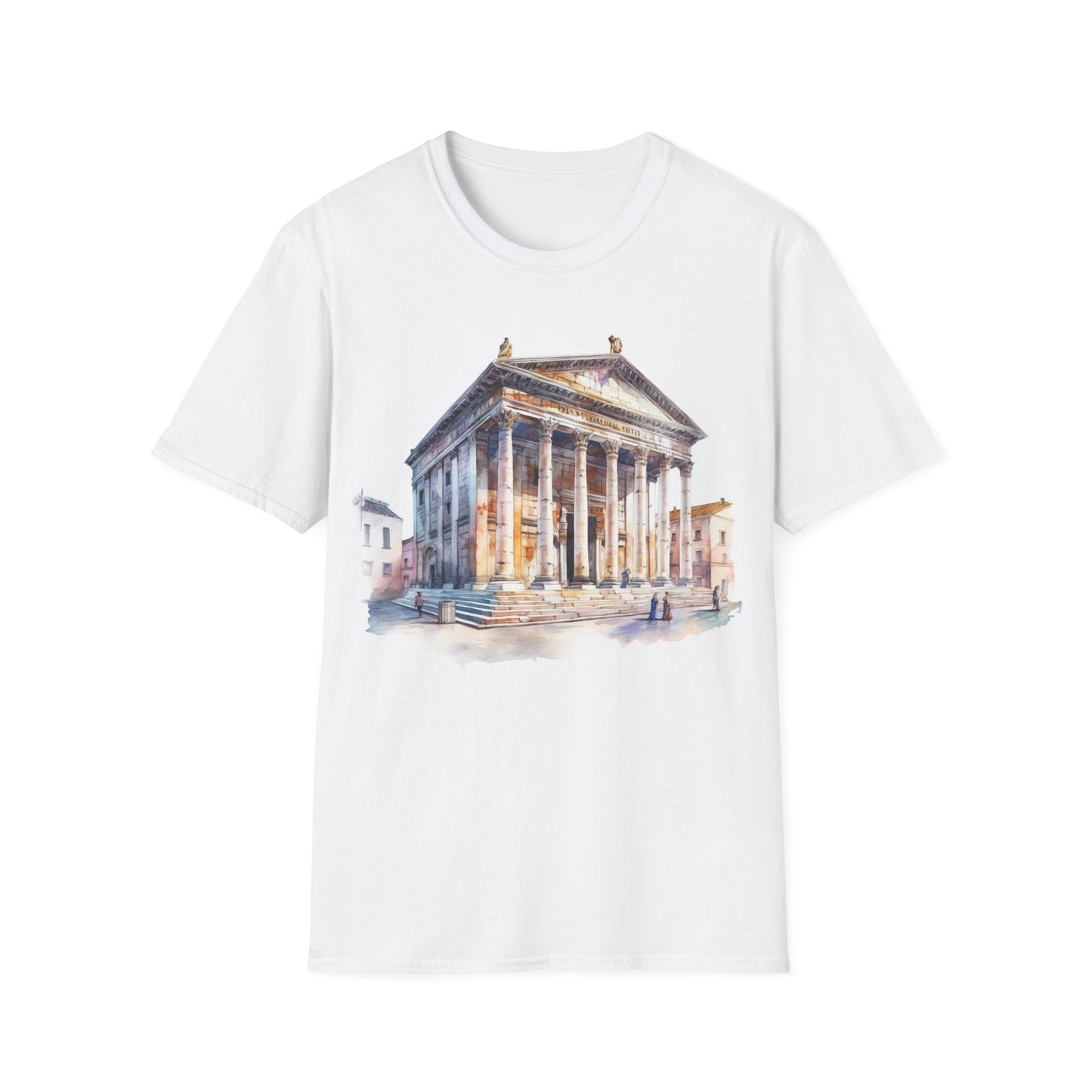 Ancient Bldg 2 - Unisex Softstyle T-Shirt