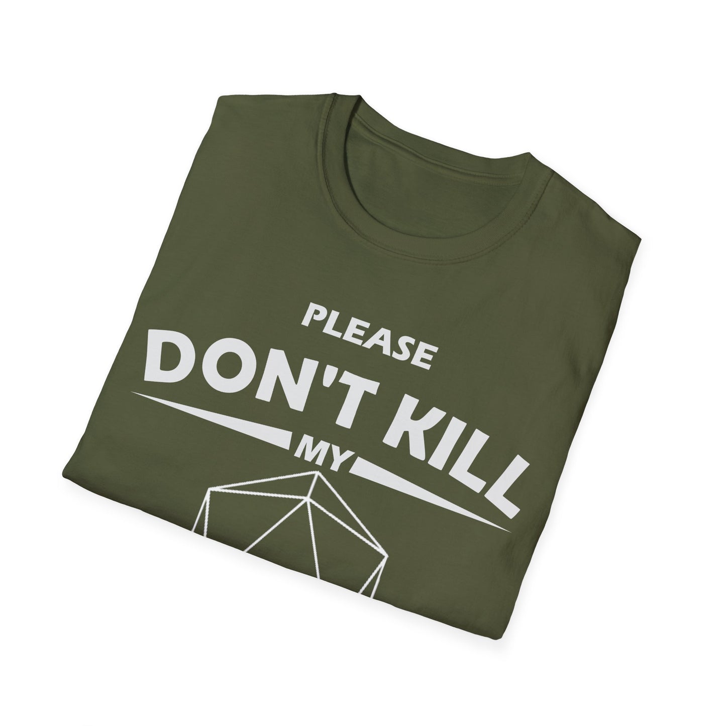 Please Don't Kill My Monk - White - Unisex Softstyle T-Shirt