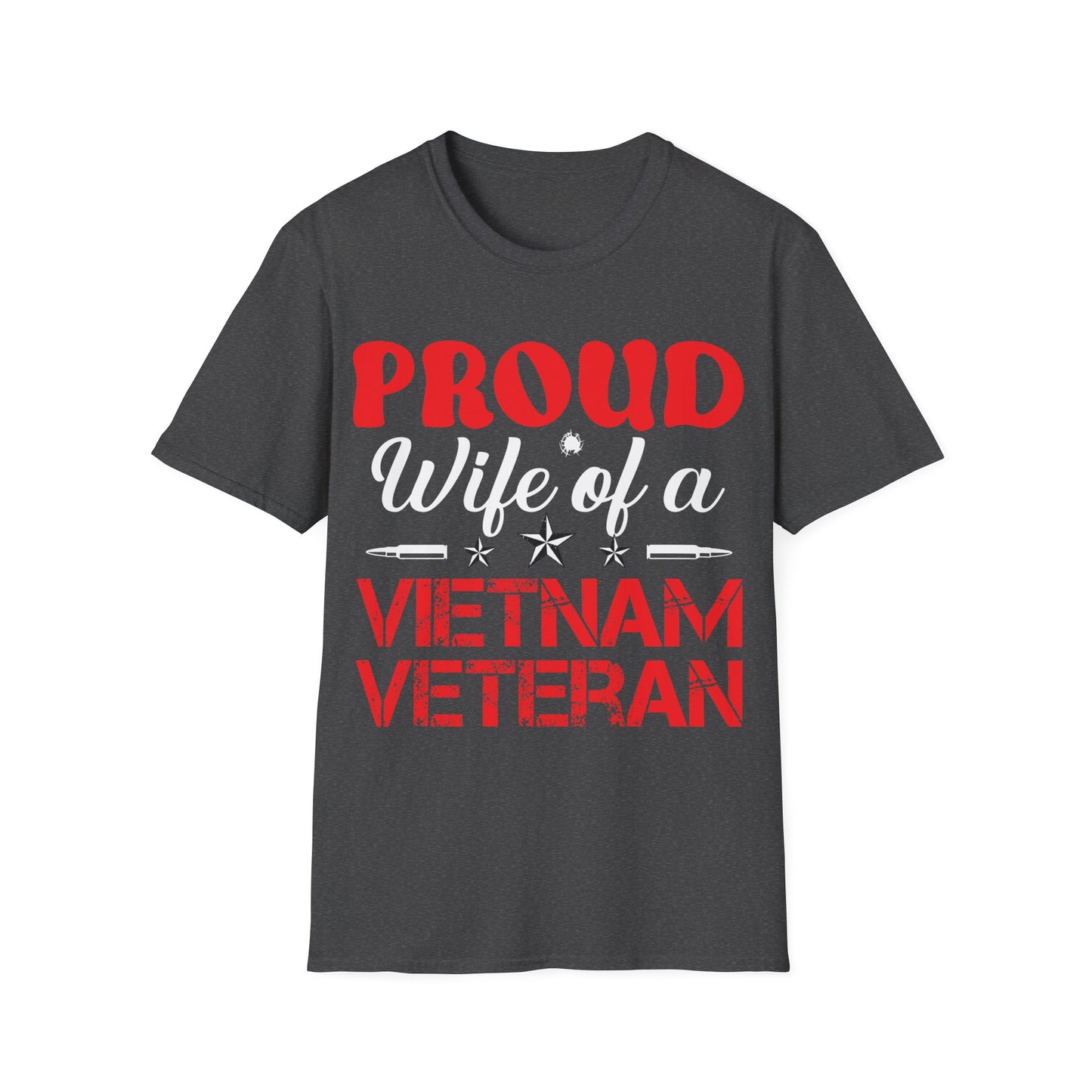 Proud Wife - Vietnam Veteran - Unisex Softstyle T-Shirt