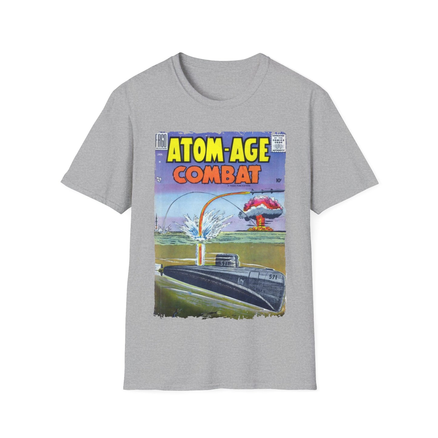 Atom-Age Combat No.2 - Unisex Softstyle T-Shirt