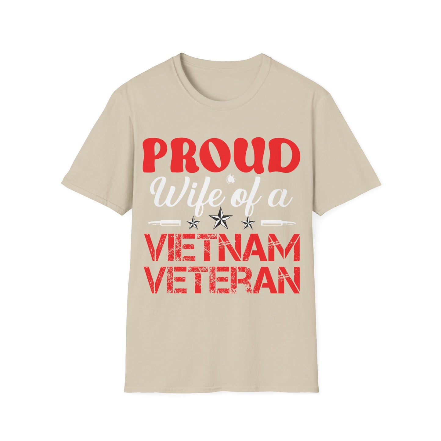 Proud Wife - Vietnam Veteran - Unisex Softstyle T-Shirt