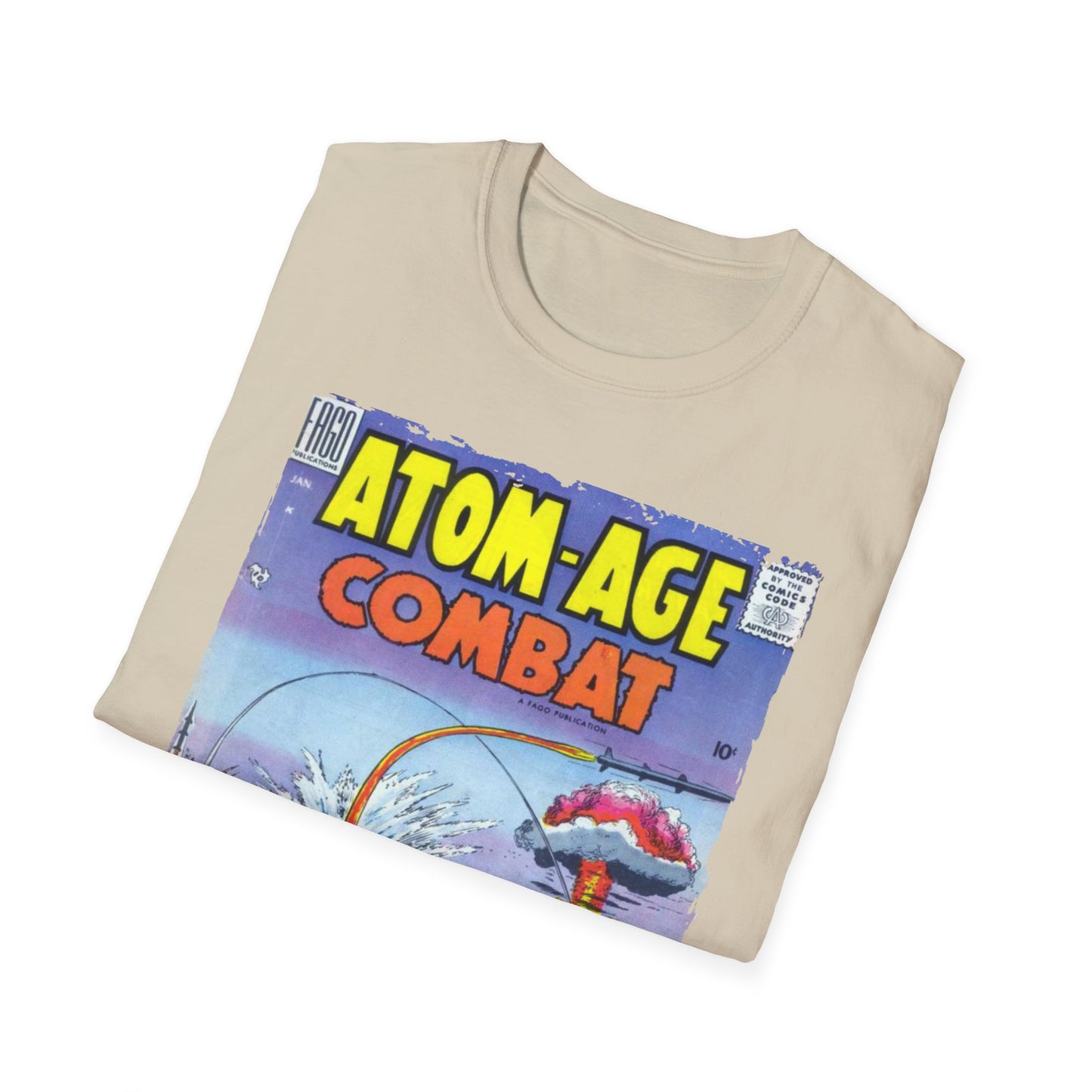 Atom-Age Combat No.2 - Unisex Softstyle T-Shirt