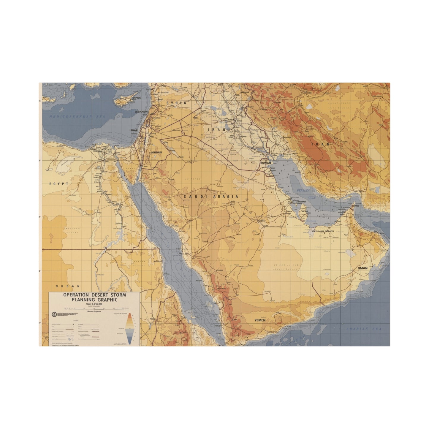 Operation Desert Storm Planning Graphic