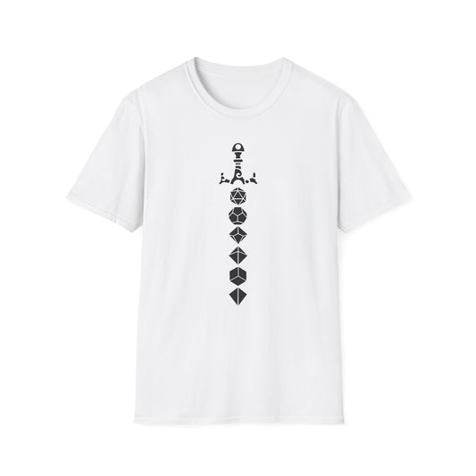 Dice Sword Black - Unisex Softstyle T-Shirt