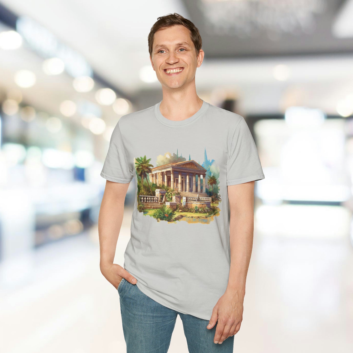 Ancient Bldg 5 - Unisex Softstyle T-Shirt