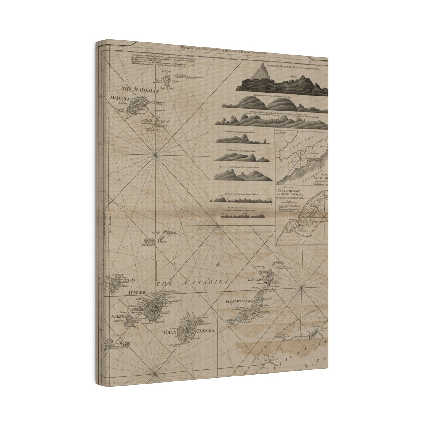 Chart of the Maderas and Canary Islands