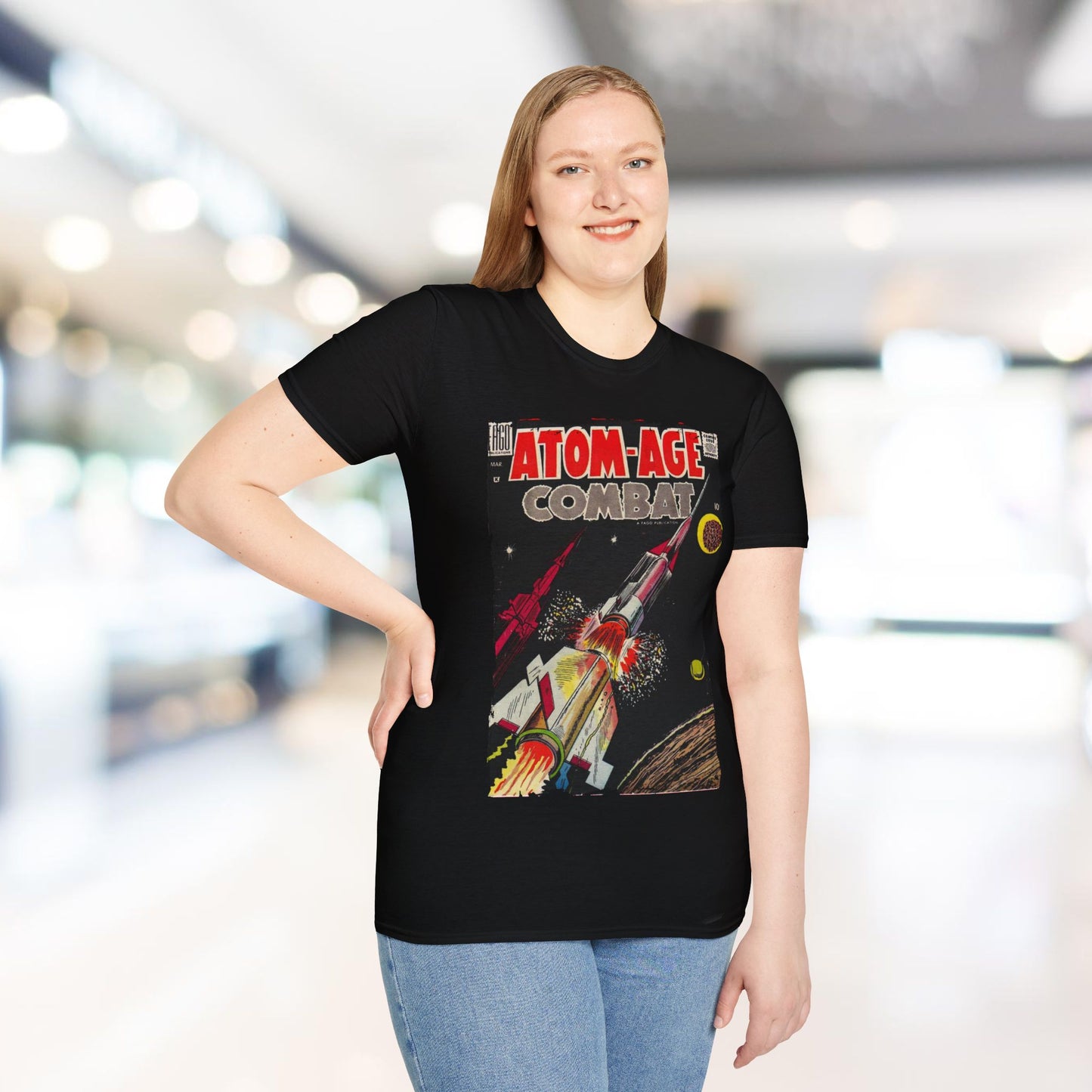 Atom-Age Combat No.3 - Unisex Softstyle T-Shirt