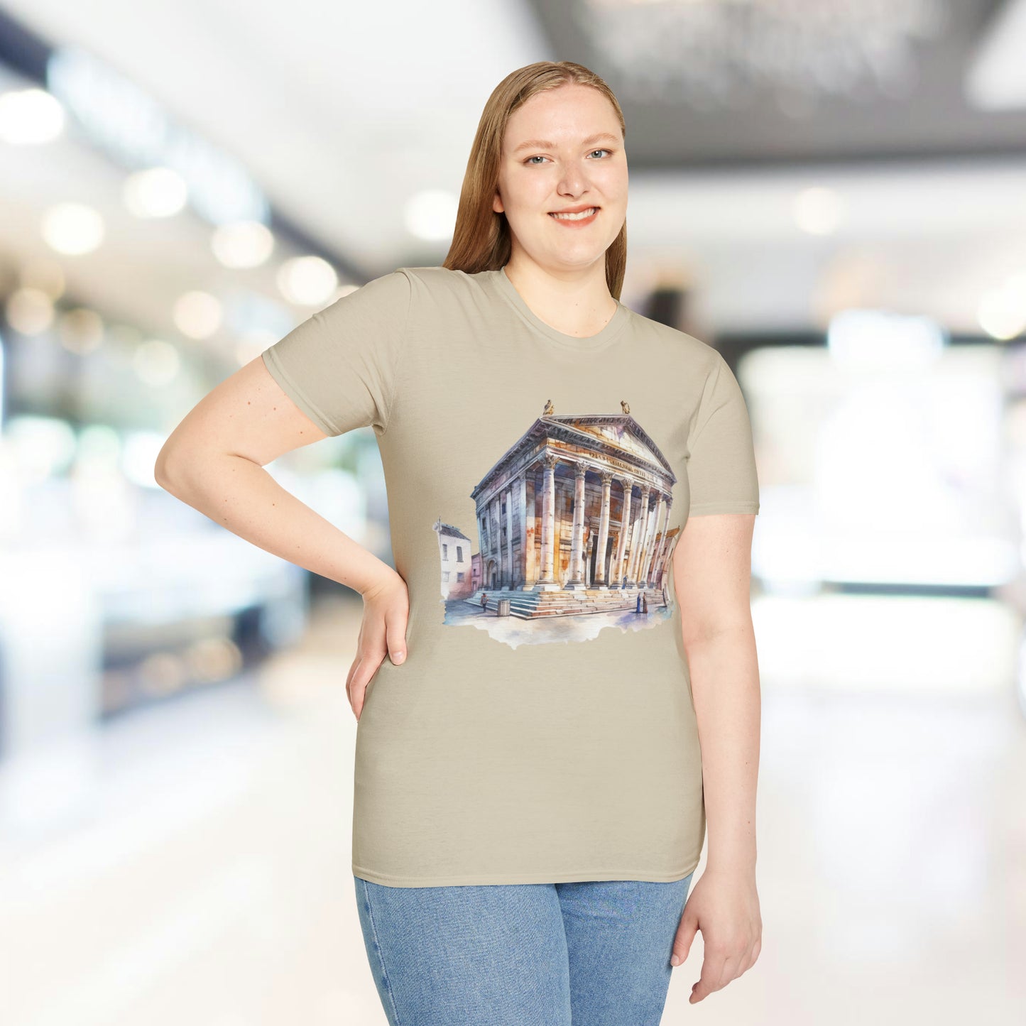 Ancient Bldg 2 - Unisex Softstyle T-Shirt