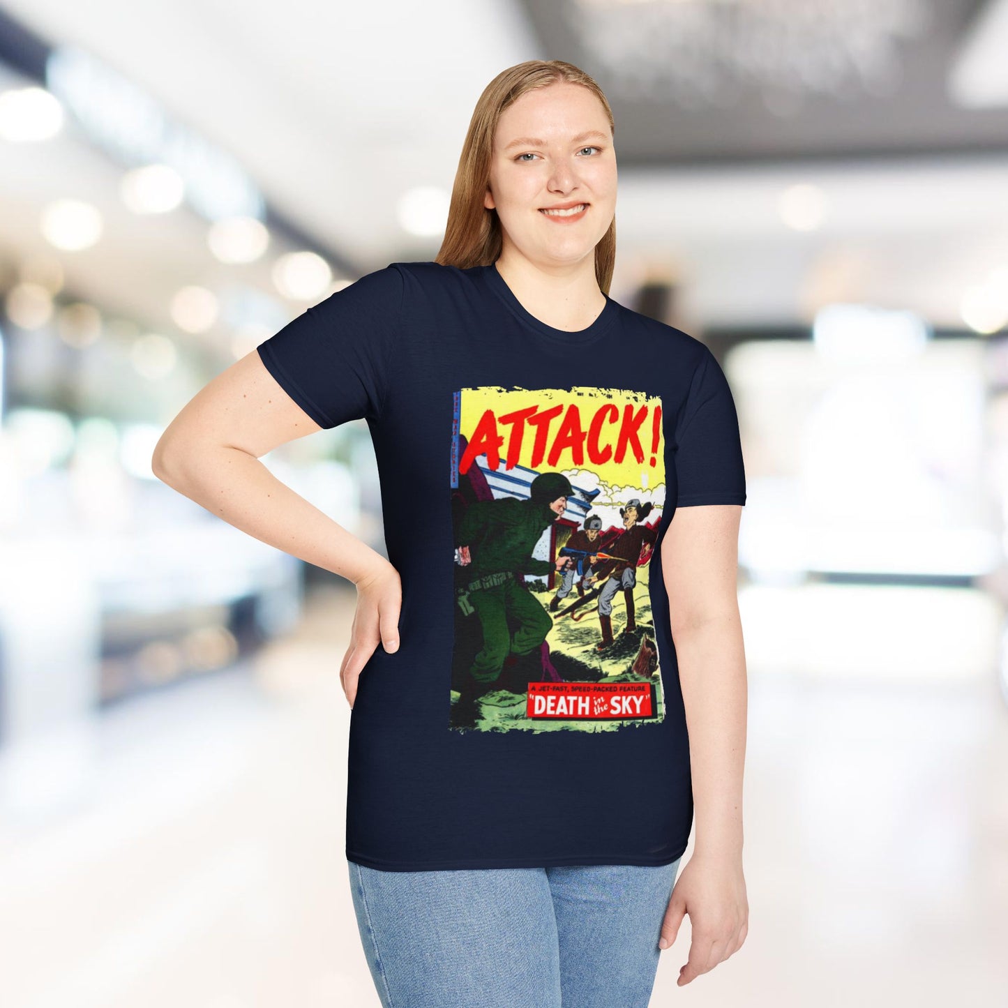 Attack! No. 7 - Unisex Softstyle T-Shirt - Pacific Sky Games