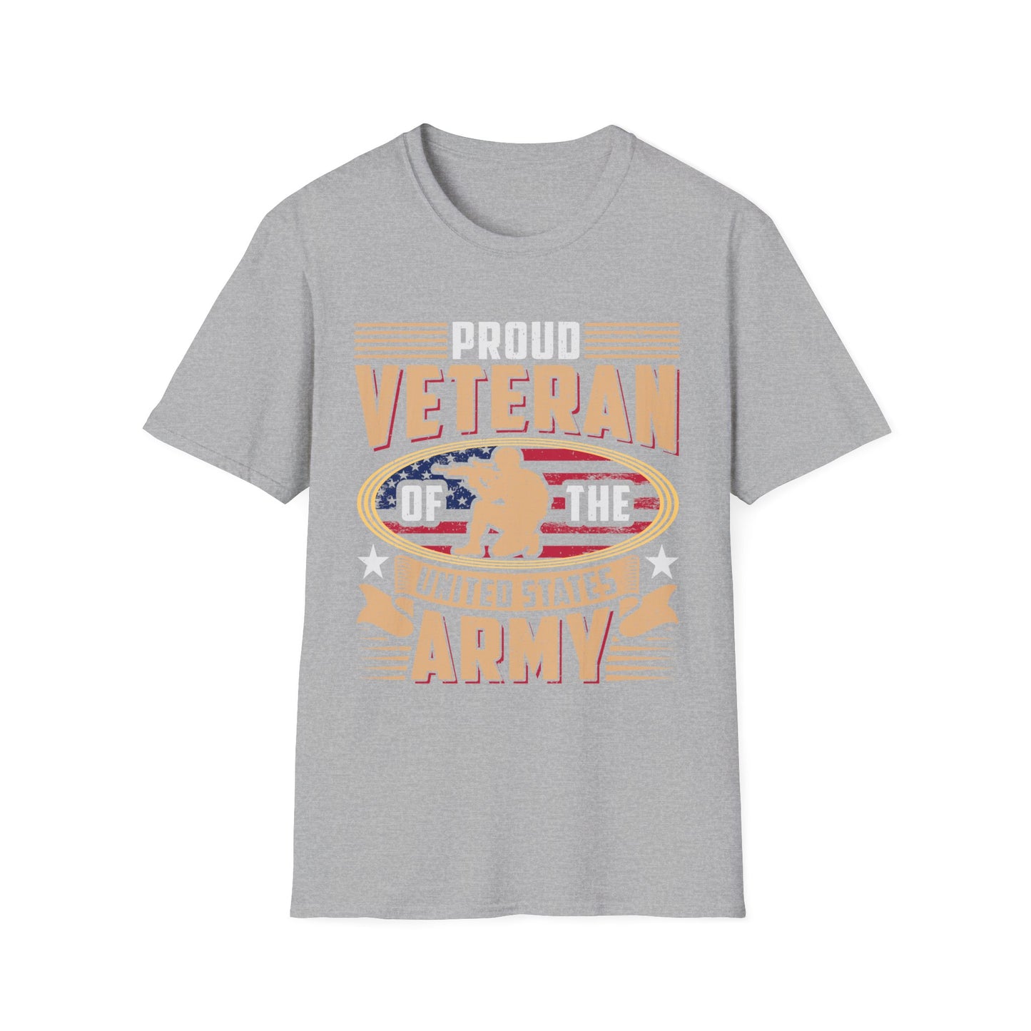 Proud Veteran - Army - Unisex Softstyle T-Shirt - Pacific Sky Games