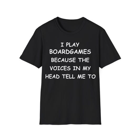 I Play Boardgames - White - Unisex Softstyle T-Shirt