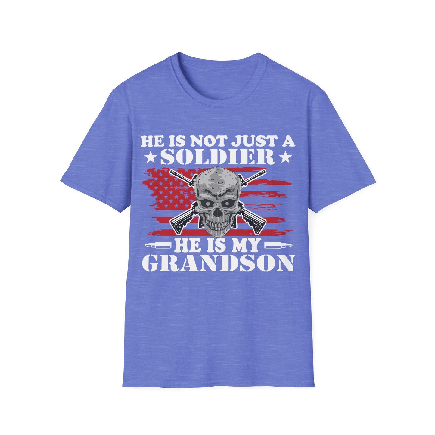 Not Just Soldier - Grandson - Unisex Softstyle T-Shirt