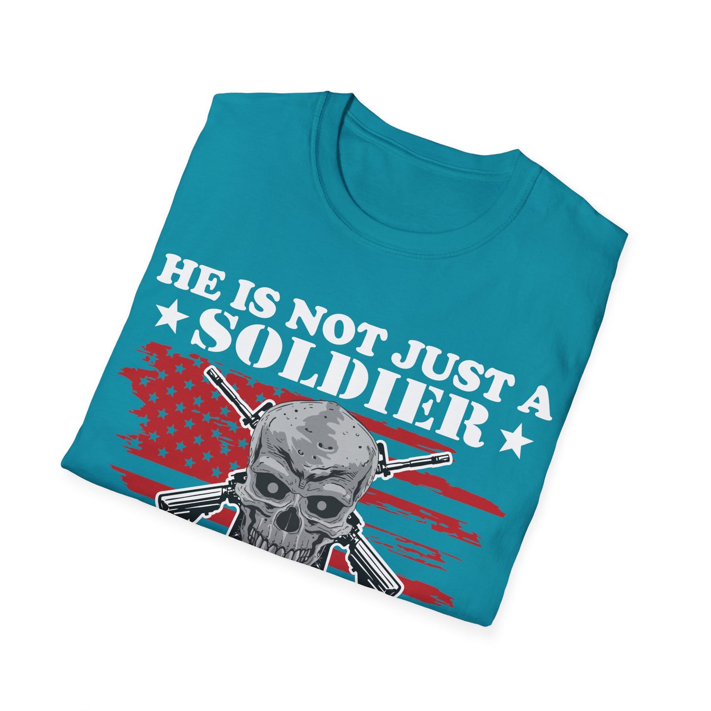 Not Just Soldier - Grandson - Unisex Softstyle T-Shirt