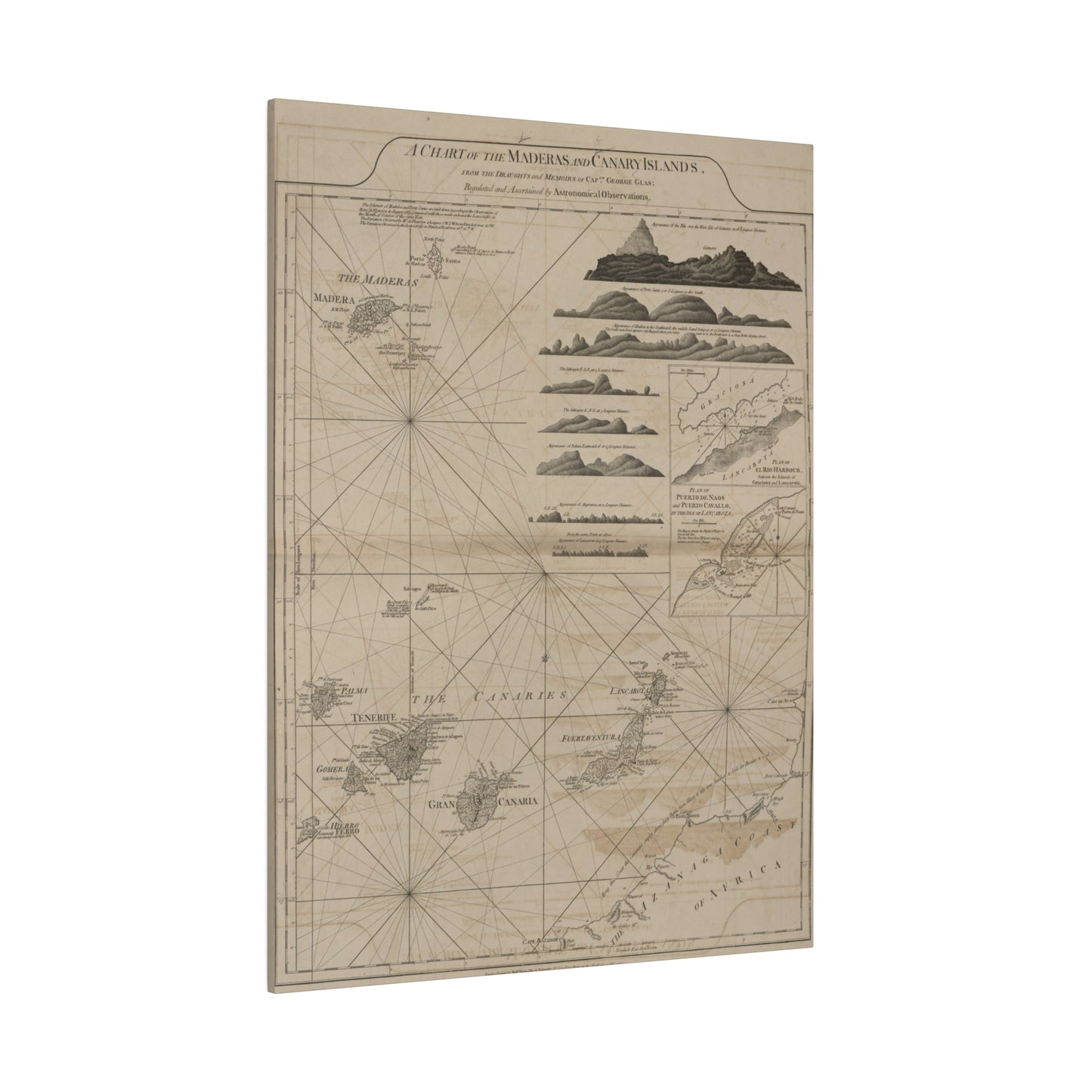 Chart of the Maderas and Canary Islands