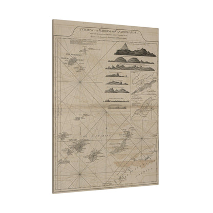 Chart of the Maderas and Canary Islands - Pacific Sky Games