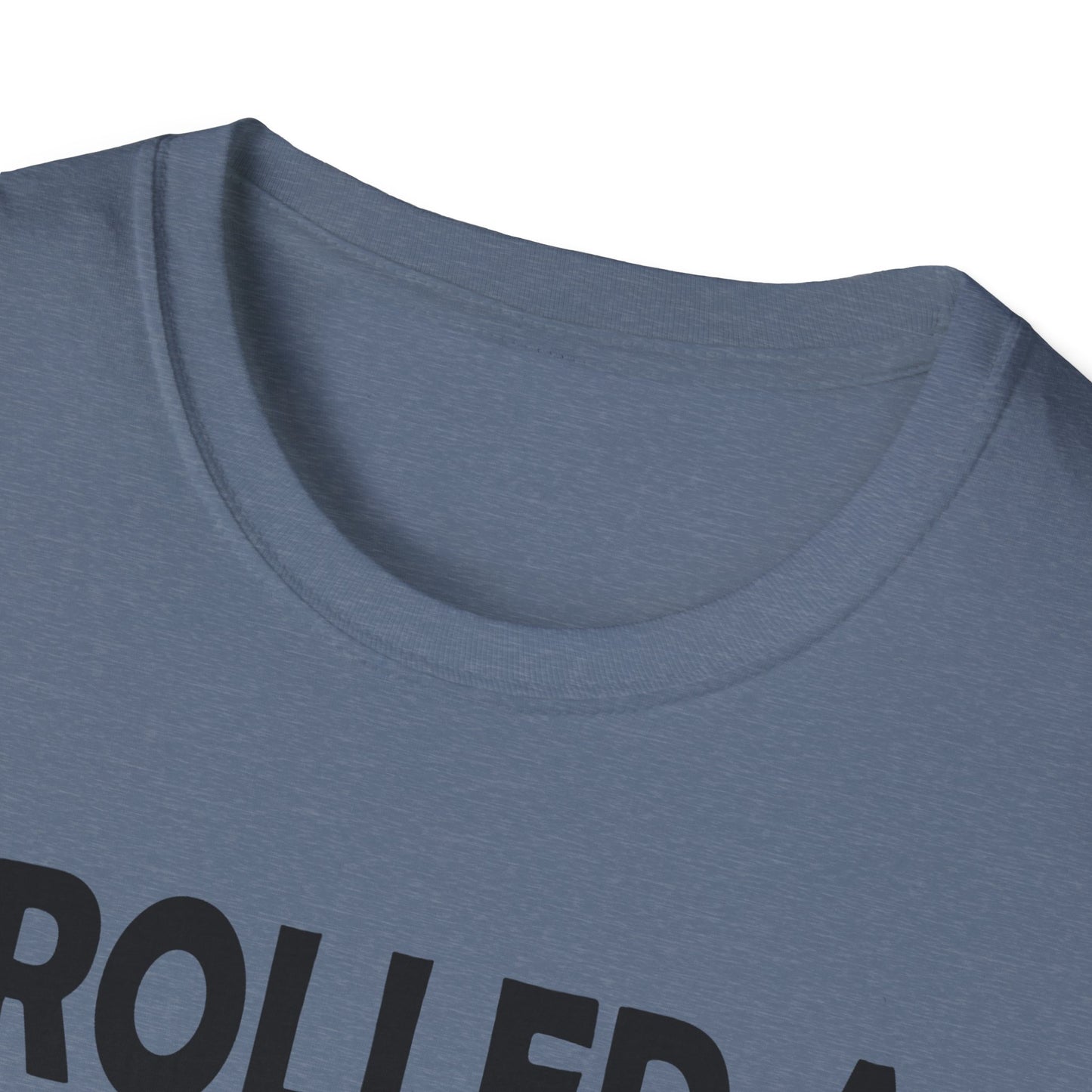 Rolled a 1 for adulting - Black - Unisex Softstyle T-Shirt