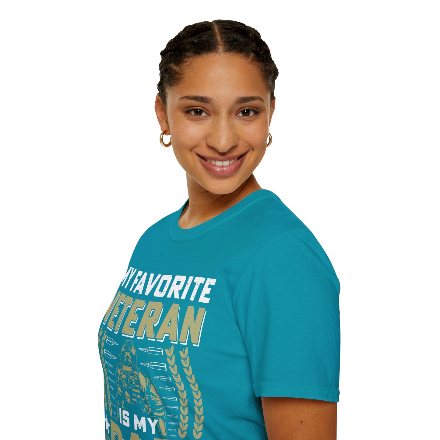 Favorite Veteran - Dad - Unisex Softstyle T-Shirt