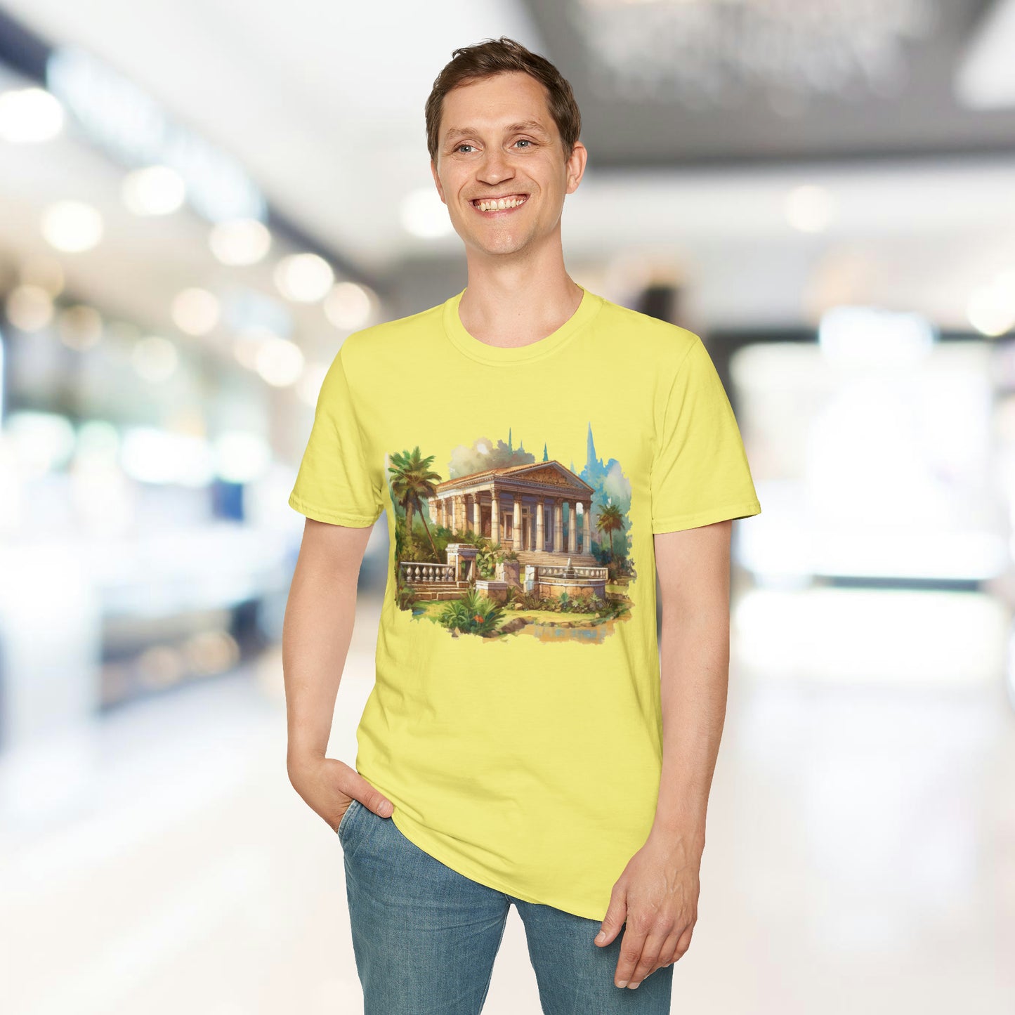 Ancient Bldg 5 - Unisex Softstyle T-Shirt