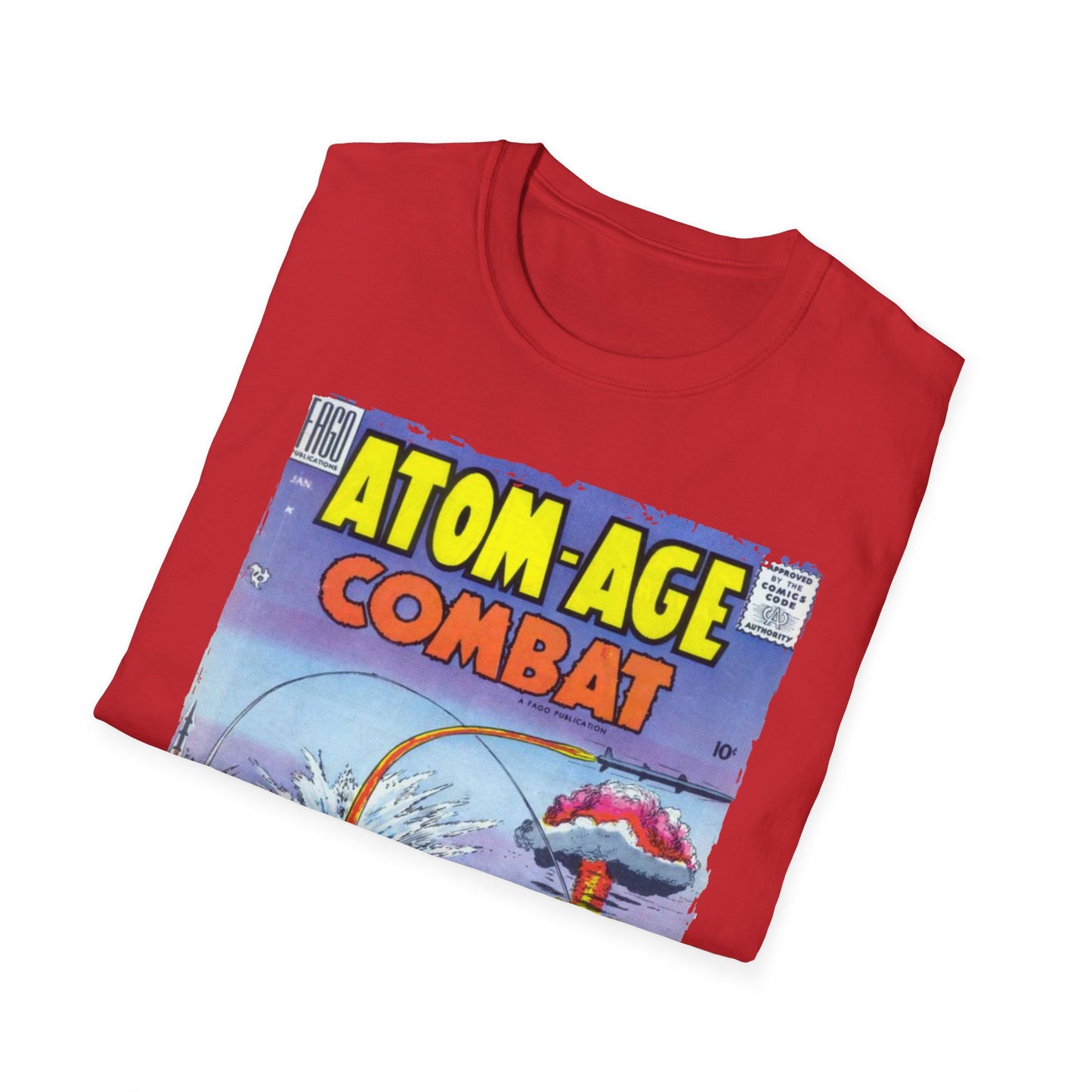 Atom-Age Combat No.2 - Unisex Softstyle T-Shirt