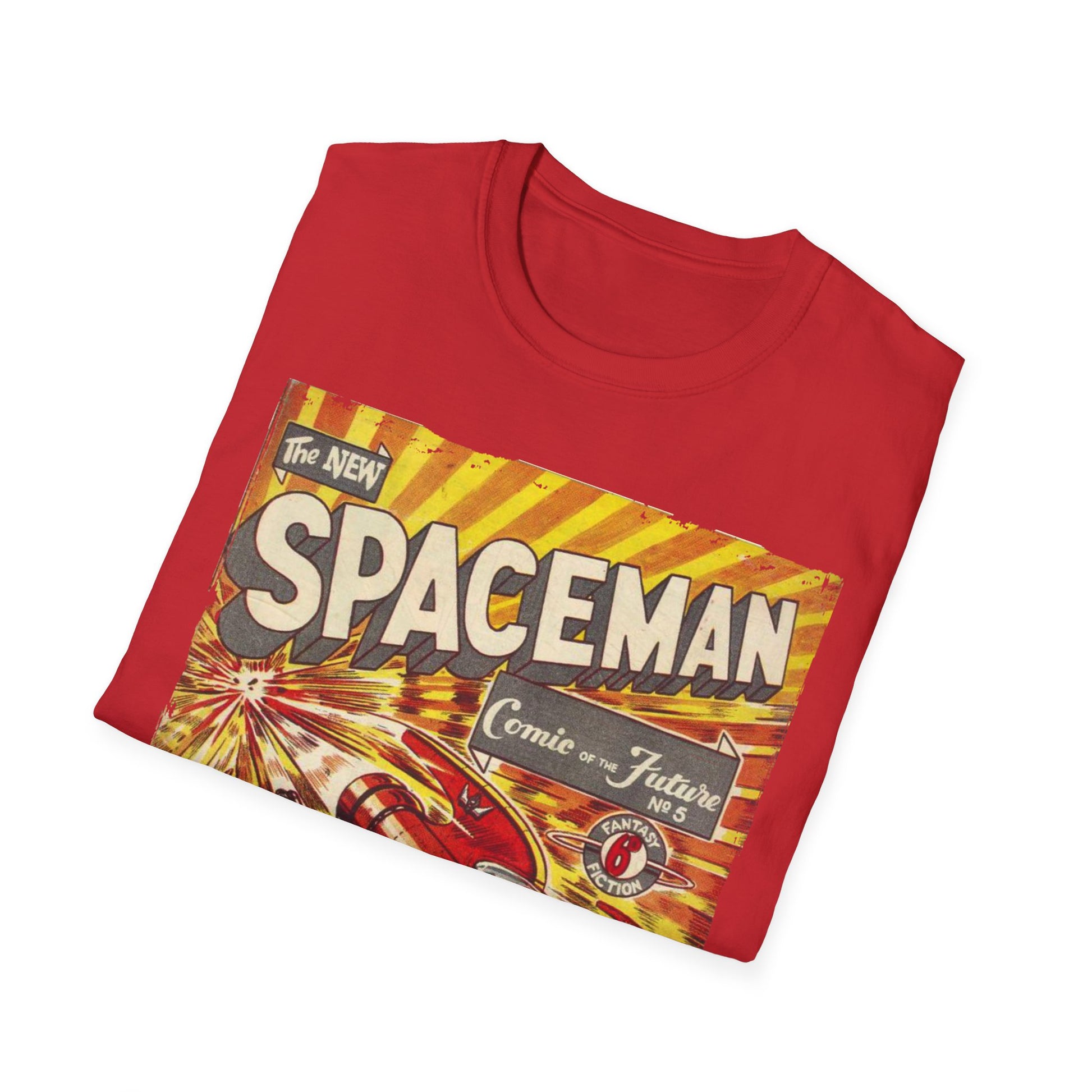 Spaceman No.5 - Unisex Softstyle T-Shirt - Pacific Sky Games