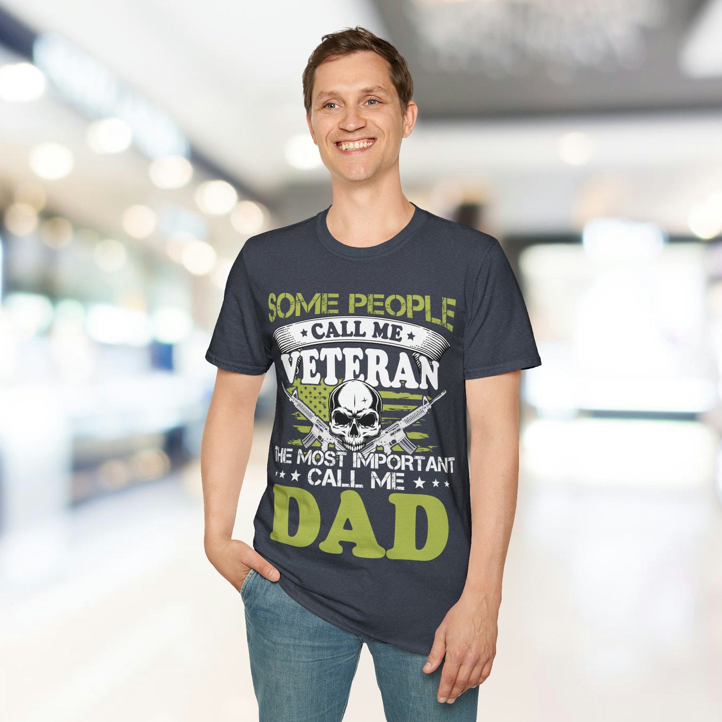 Some Call Me Veteran - Dad - Unisex Softstyle T-Shirt