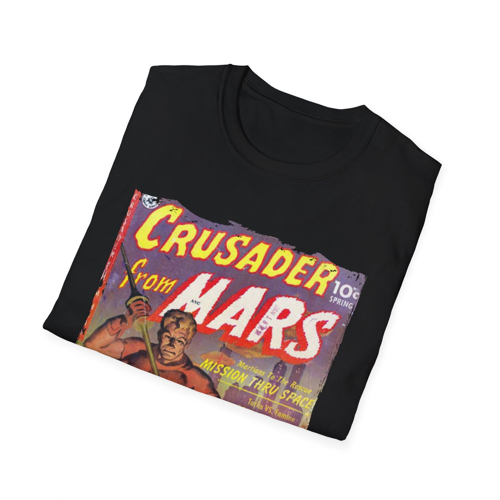 Crusader from Mars 1 - Unisex Softstyle T-Shirt - Pacific Sky Games