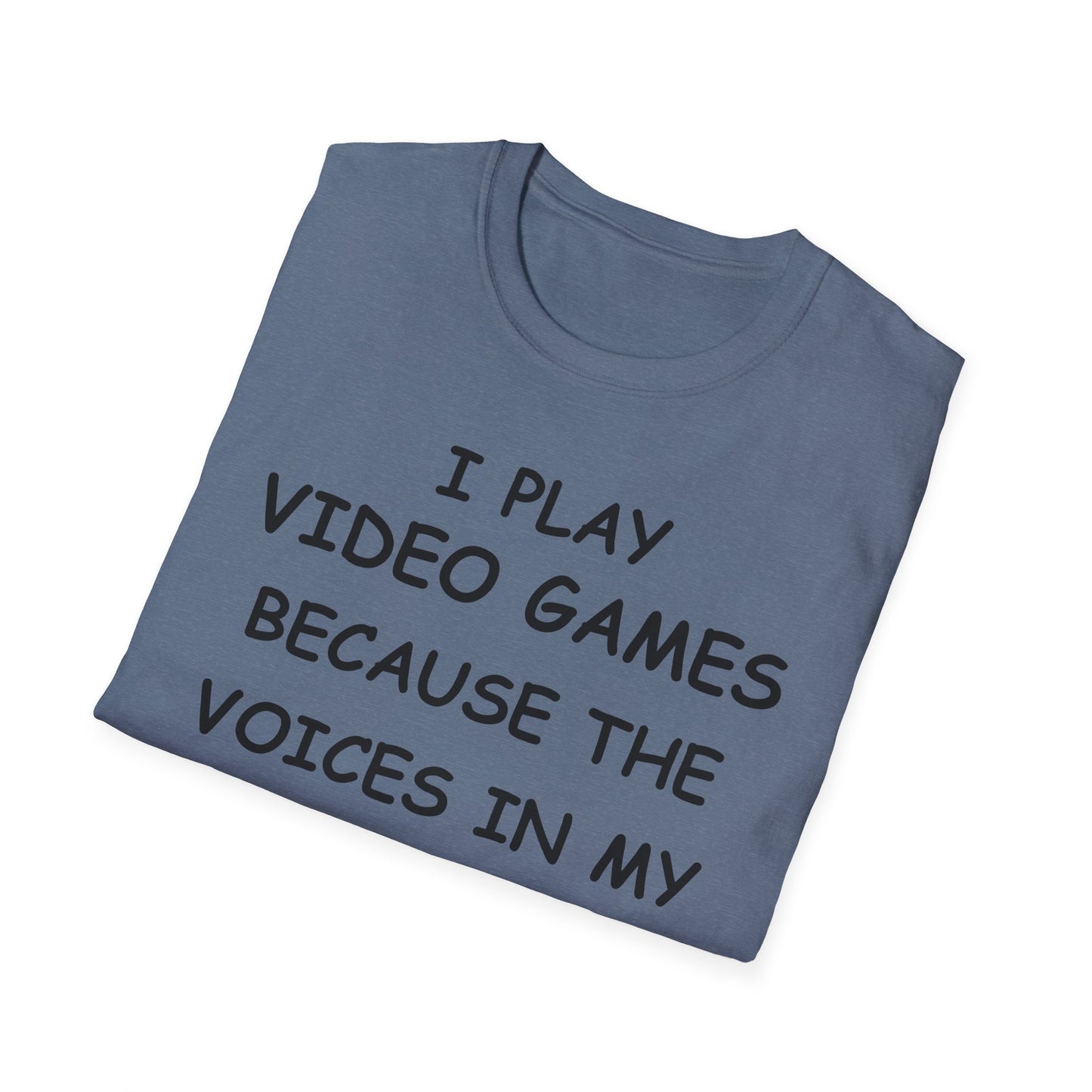 I Play Video Games - Black - Unisex Softstyle T-Shirt