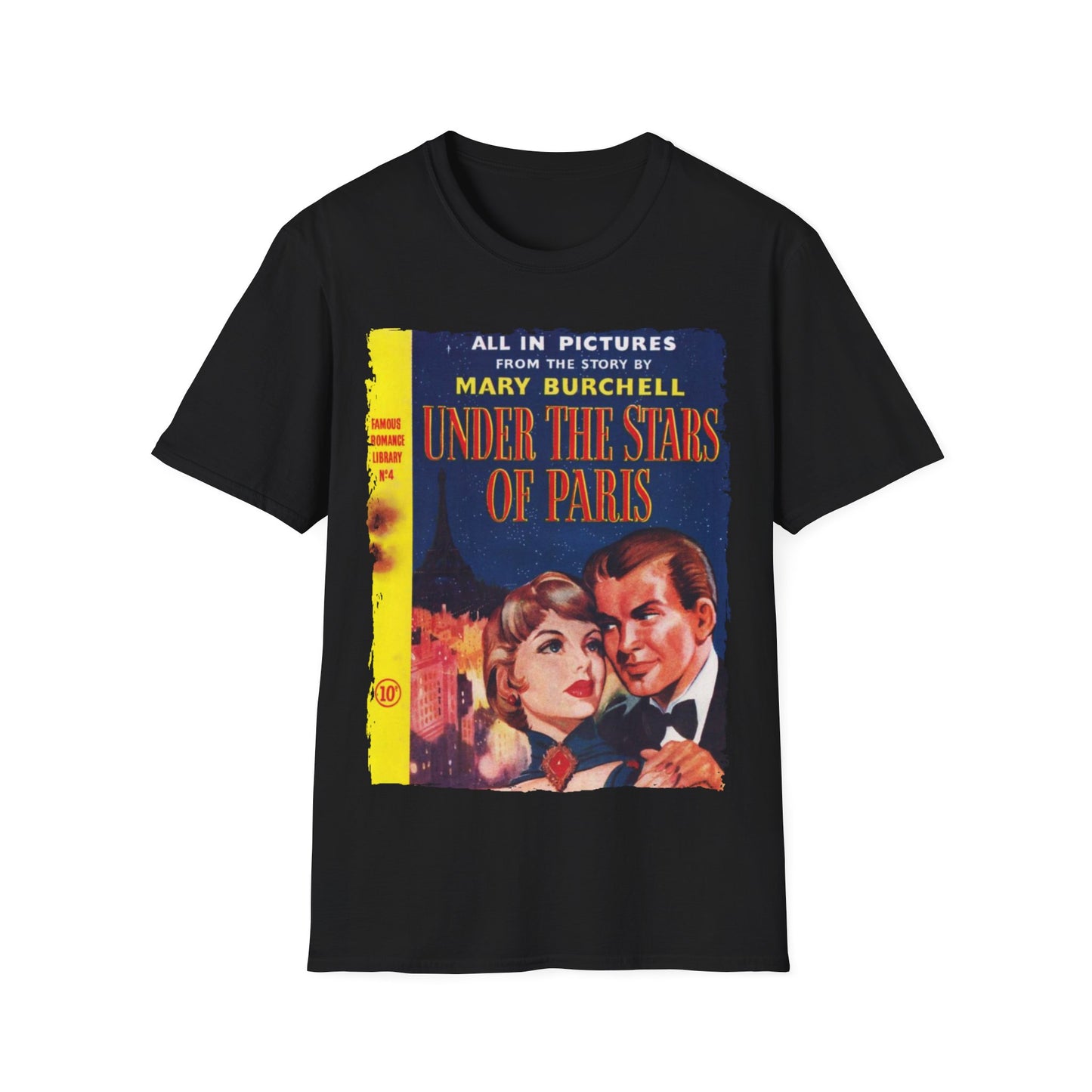 Famous Romance Library No.4 - Unisex Softstyle T-Shirt