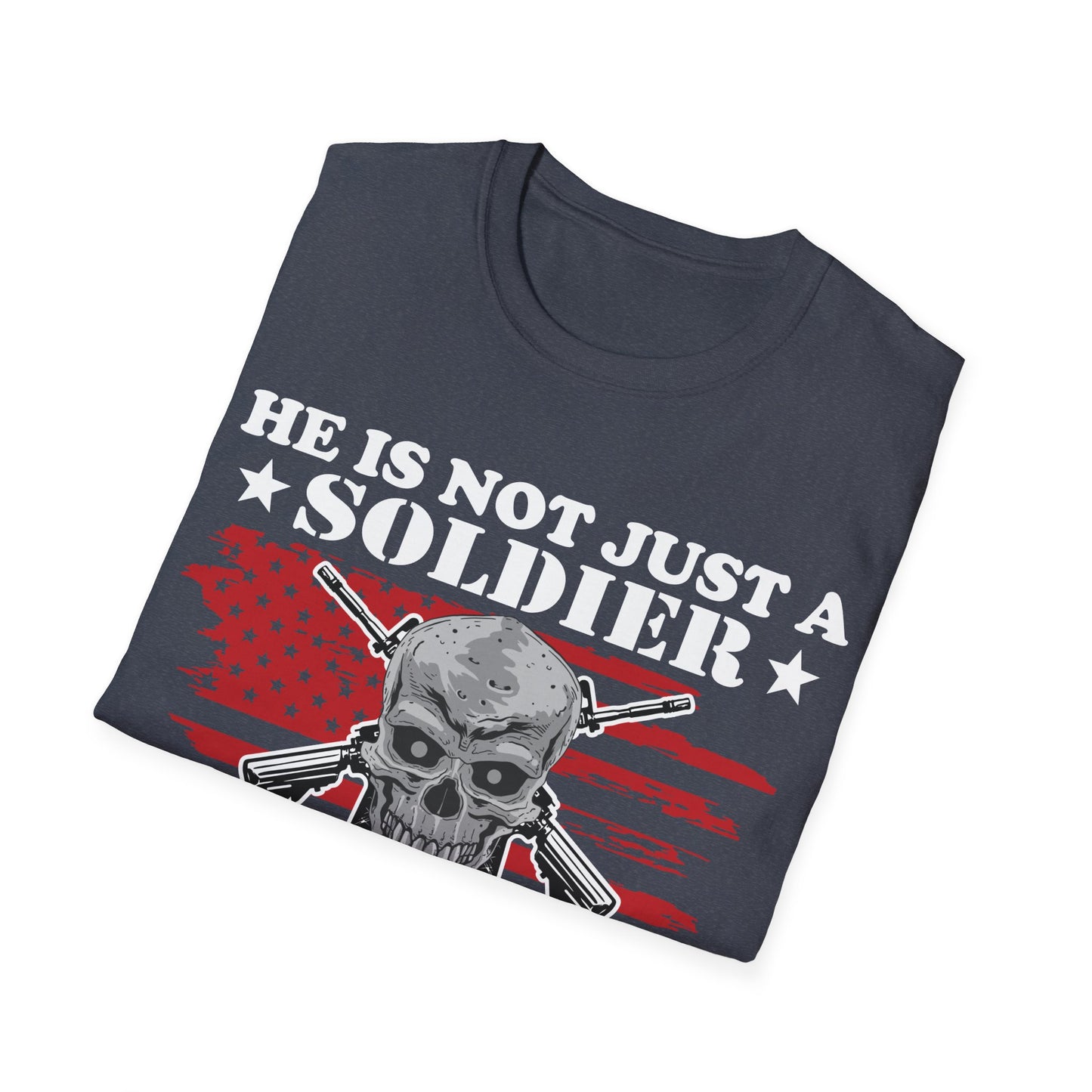 Not Just Soldier - Grandson - Unisex Softstyle T-Shirt