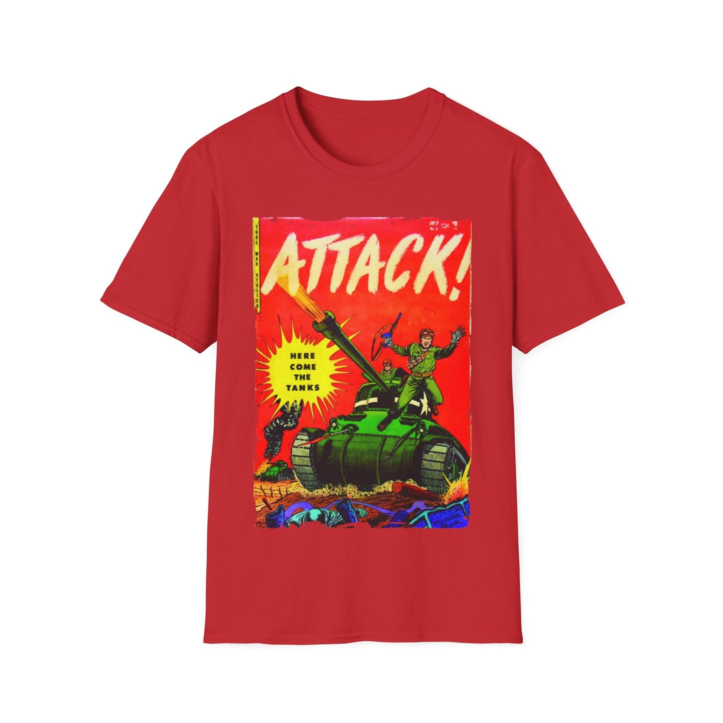 Attack! July 1952 - Unisex Softstyle T-Shirt