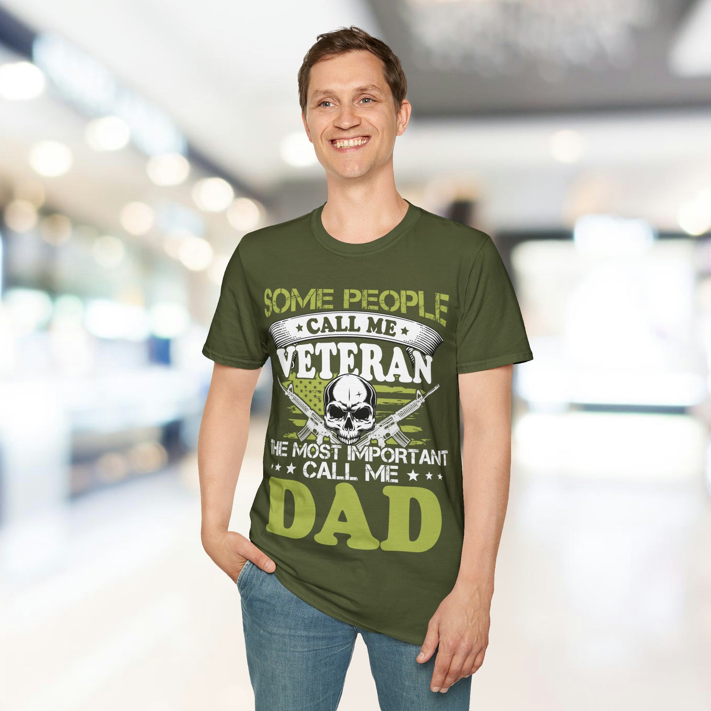 Some Call Me Veteran - Dad - Unisex Softstyle T-Shirt