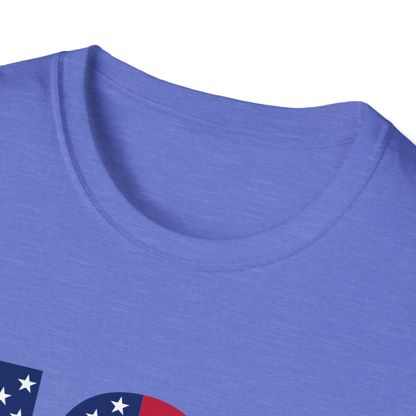 USA American Flag Colored - Unisex Softstyle T-Shirt